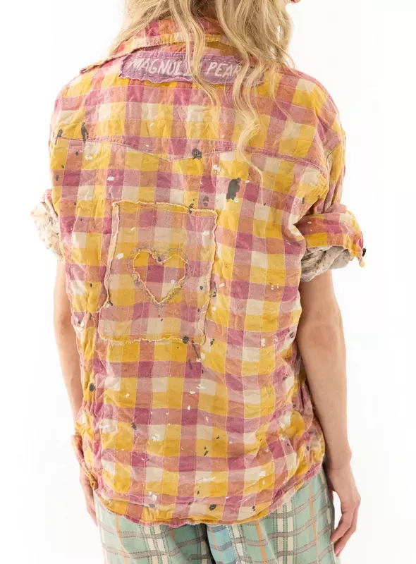 Magnolia Pearl Boyfriend Shirt Top 1143 Barbee