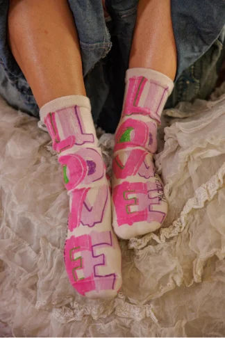 Magnolia Pearl Circus Love MP Socks 179 Lilac Waters