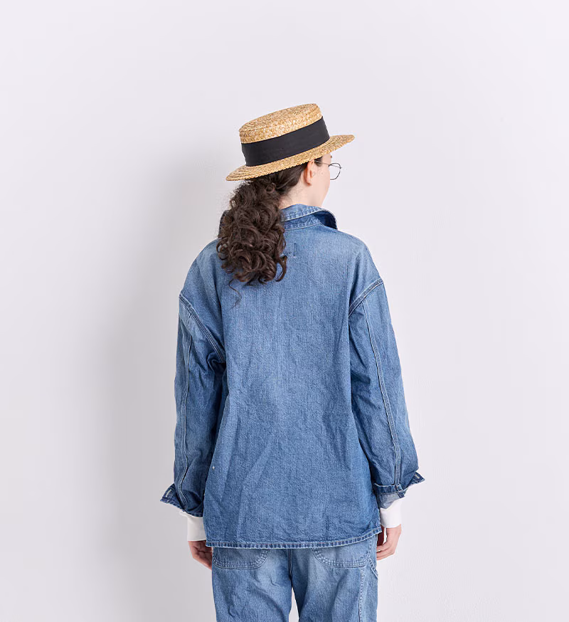 Veritecoeur Denim Pullover Shirt VC-2816 Indigo