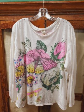 PRE-LOVED Magnolia Pearl Butterfly-Flower Top XWK590 Moonlight